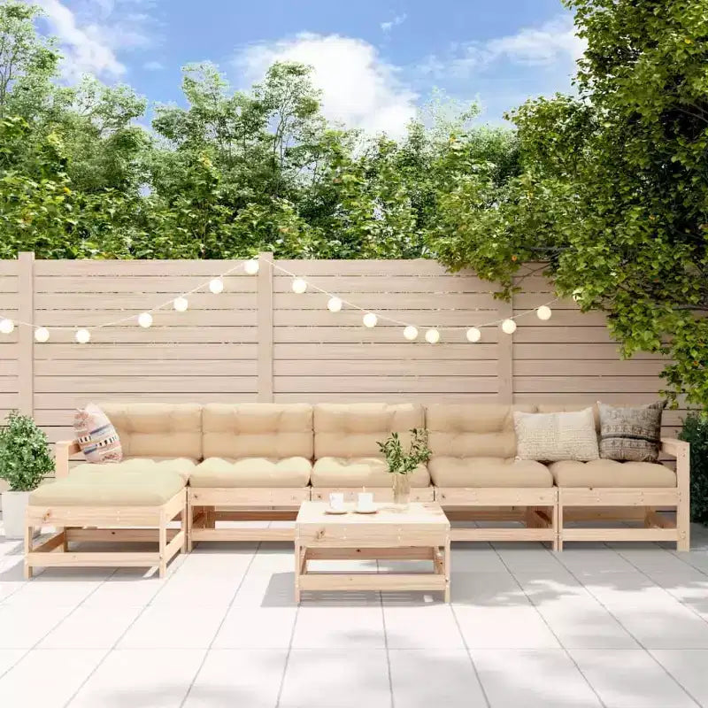 vidaXL Salon de jardin modulaire en pin massif grand format