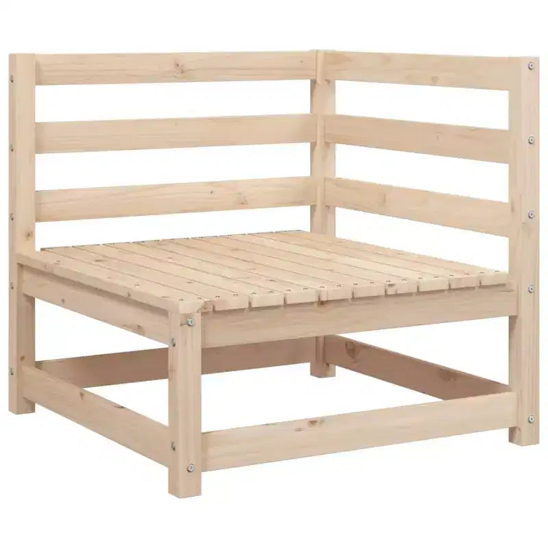 vidaXL Ensemble de canapés de jardin Bois de pin massif Naturel Grand Modulable