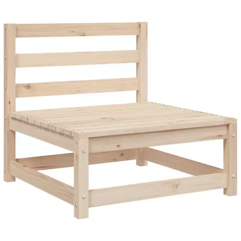 vidaXL Ensemble de canapés de jardin Bois de pin massif Naturel Grand Modulable
