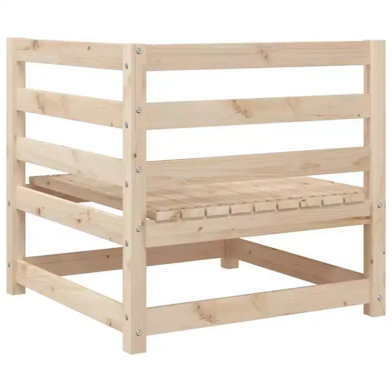 vidaXL Ensemble de canapés de jardin Bois de pin massif Naturel Grand Modulable