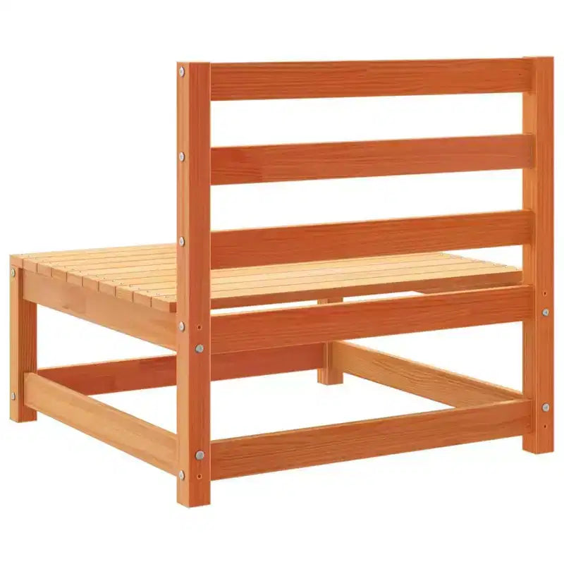 vidaXL Ensemble de canapés de jardin Bois de pin massif Naturel Grand Modulable