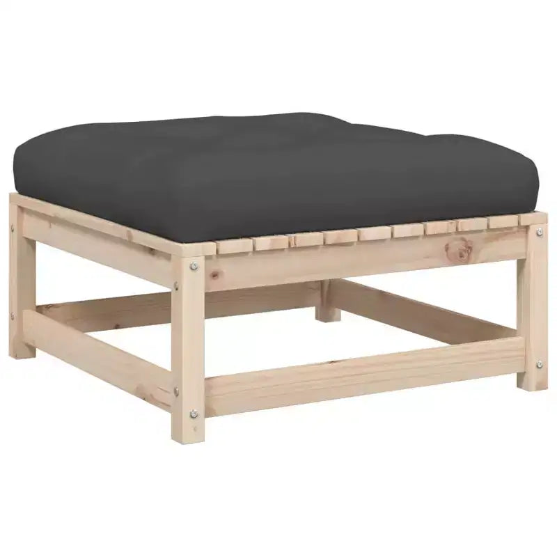 vidaXL Ensemble de canapés de jardin Bois de pin massif Naturel Grand Modulable
