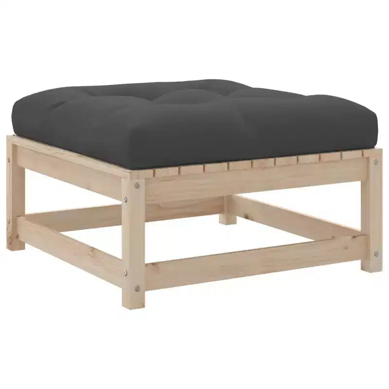 vidaXL Ensemble de canapés de jardin Bois de pin massif Naturel Grand Modulable