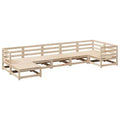 vidaXL Garden Sofa Set Natural Wood Solid Pine Wood Large Modular