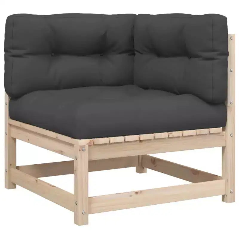 vidaXL Ensemble de canapés de jardin 8 pcs avec coussins Bois de pin massif