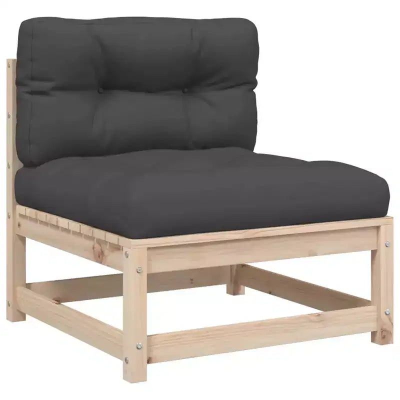 vidaXL Ensemble de canapés de jardin 8 pcs avec coussins Bois de pin massif