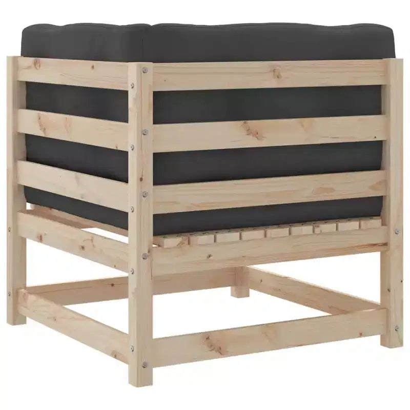 vidaXL Ensemble de canapés de jardin 8 pcs avec coussins Bois de pin massif