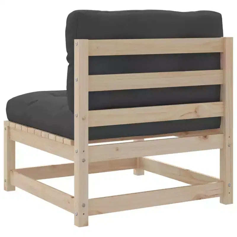 vidaXL Ensemble de canapés de jardin 8 pcs avec coussins Bois de pin massif