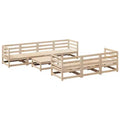 vidaXL 8 Piece Patio Sofa Set with Cushions Solid Wood Pine
