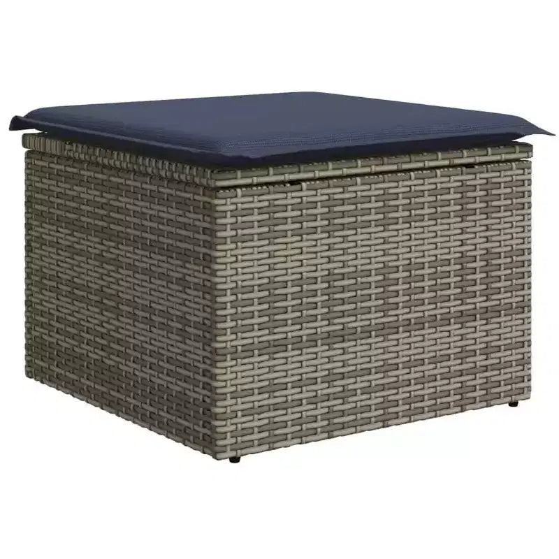vidaXL Salon de jardin 7 pcs Marron Résine tressée