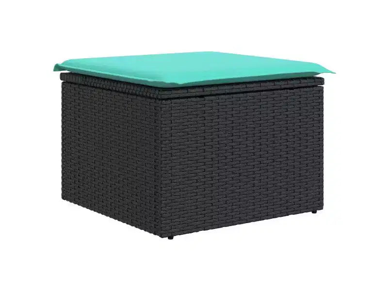 vidaXL Salon de jardin 7 pcs Marron Résine tressée