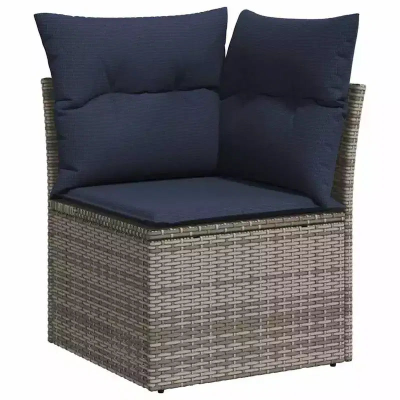 vidaXL Salon de jardin 8 pcs Marron résine tressée