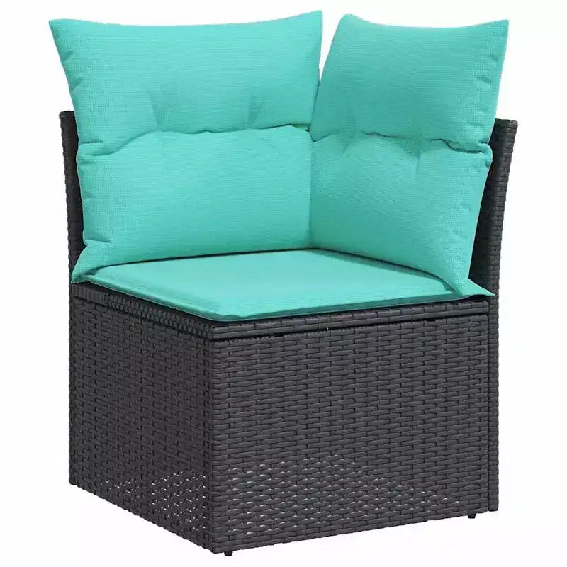 vidaXL Salon de jardin 8 pcs Marron résine tressée