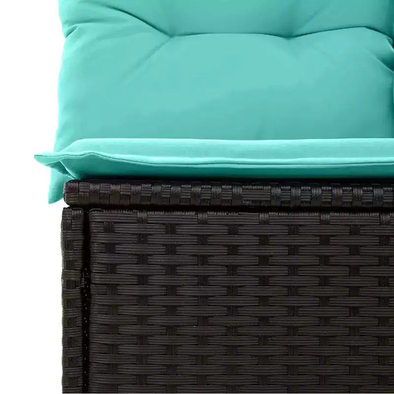 vidaXL Salon de jardin 8 pcs Marron résine tressée