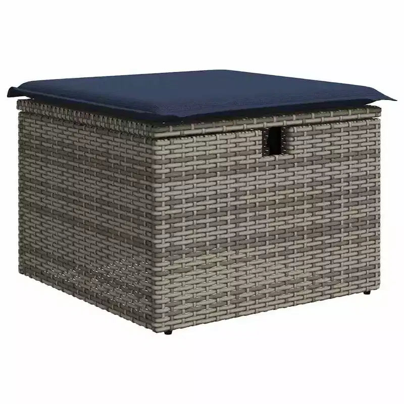 vidaXL Salon de jardin avec coussins 4 pcs Résine tressée marron