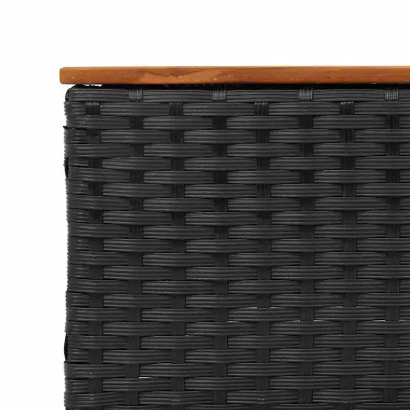 vidaXL Ensemble de canapés de jardin avec coussins, 5 pièces, rotin synthétique, acacia