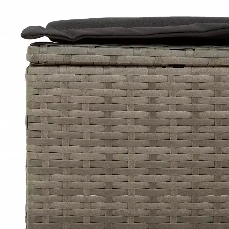 vidaXL Ensemble de canapés de jardin avec coussins, 5 pièces, rotin synthétique, acacia