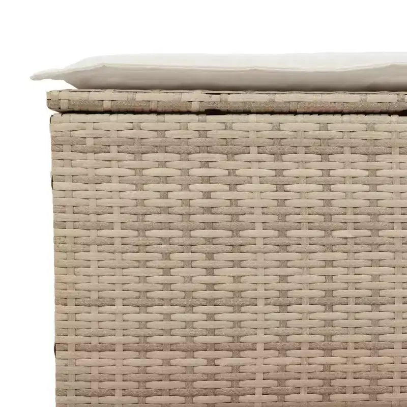 vidaXL Ensemble de canapés de jardin avec coussins, 5 pièces, rotin synthétique, acacia