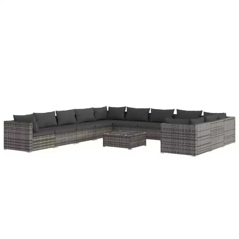 vidaXL Garden Lounge Set PE rattan Large Modular