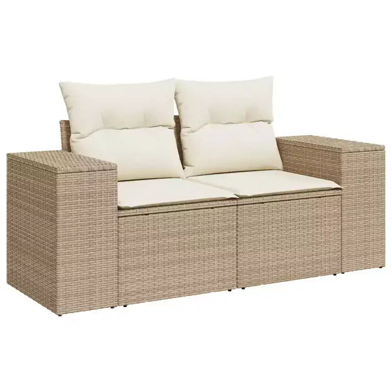 vidaXL Salon de jardin 11 pièces en résine tressée avec coussins