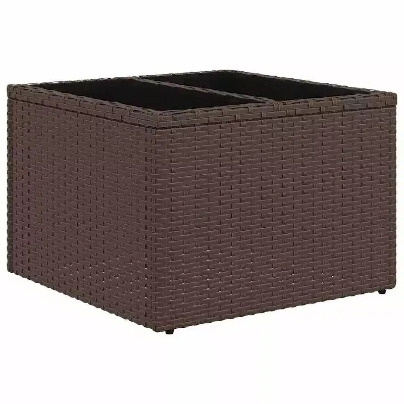 vidaXL Salon de jardin 9 pcs avec coussins résine tressée gris