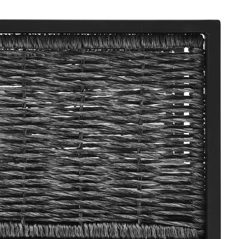 vidaXL Ensemble de salon de jardin Canapé d'angle d'extérieur en résine tressée anthracite