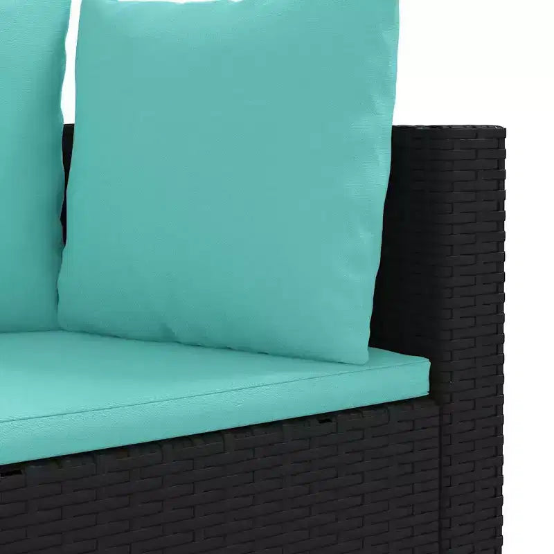 vidaXL Salon de jardin avec coussins 10 pièces en résine tressée