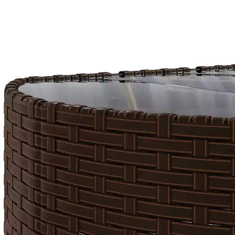 vidaXL Salon de jardin avec coussins 10 pièces en résine tressée