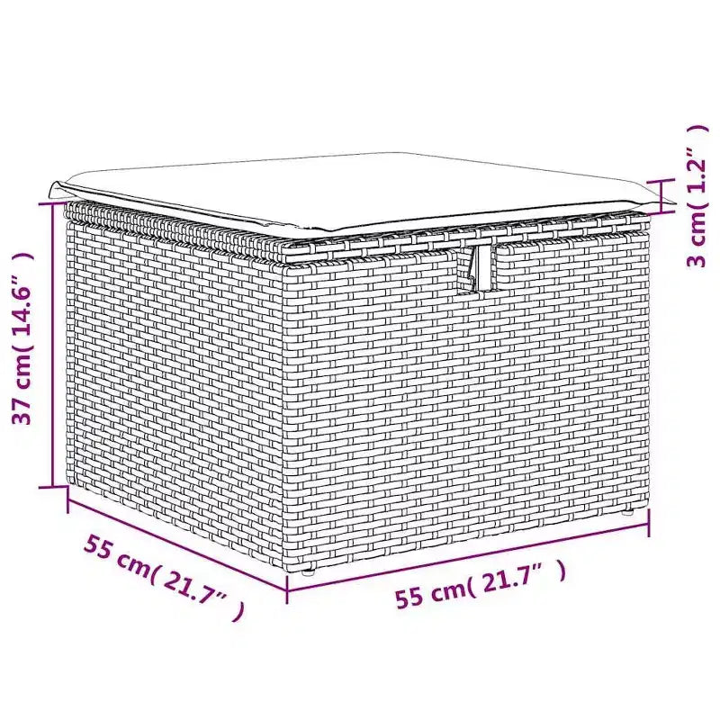 vidaXL Salon de jardin avec coussins, canapé d'angle, 6 pièces, résine tressée