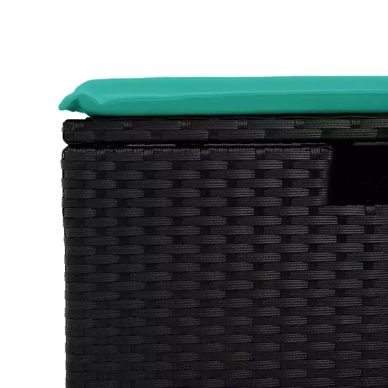 vidaXL Salon de jardin avec coussins, canapé d'angle, 6 pièces, résine tressée