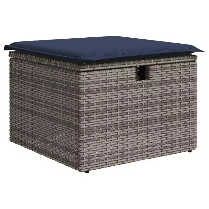 vidaXL Salon de jardin avec coussins, canapé d'angle, 6 pièces, résine tressée
