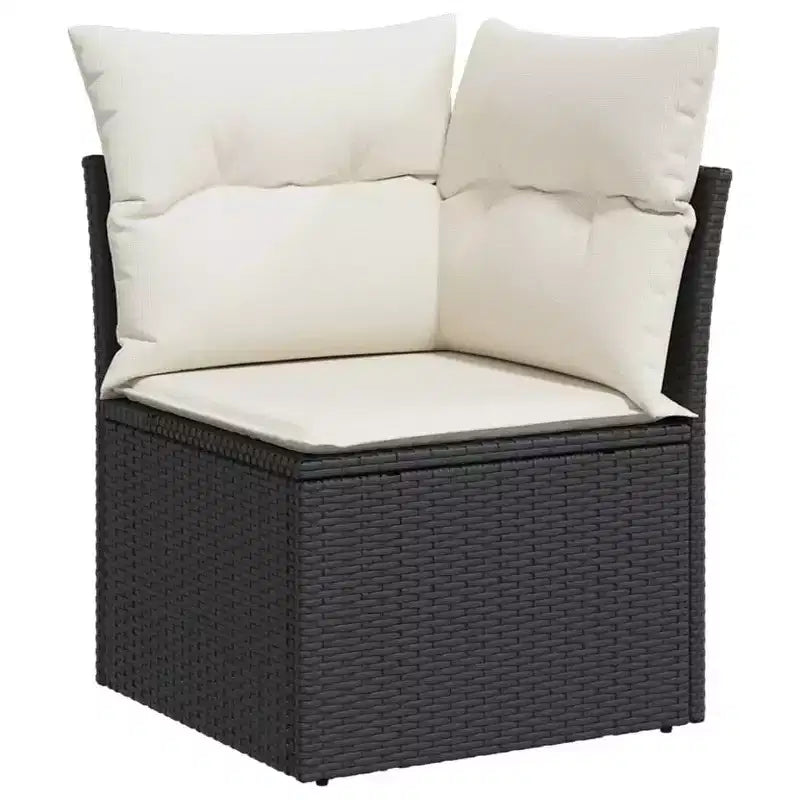 vidaXL Salon de jardin 5 pièces avec coussins en résine tressée
