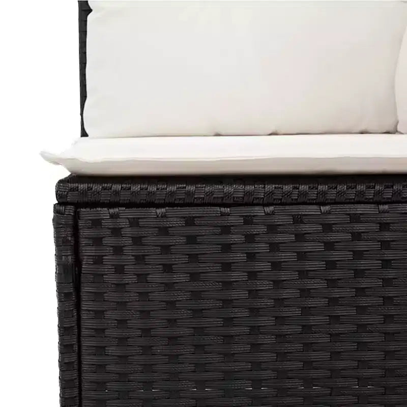 vidaXL Salon de jardin 5 pièces avec coussins en résine tressée