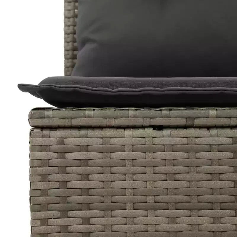 vidaXL Salon de jardin 5 pièces avec coussins en résine tressée
