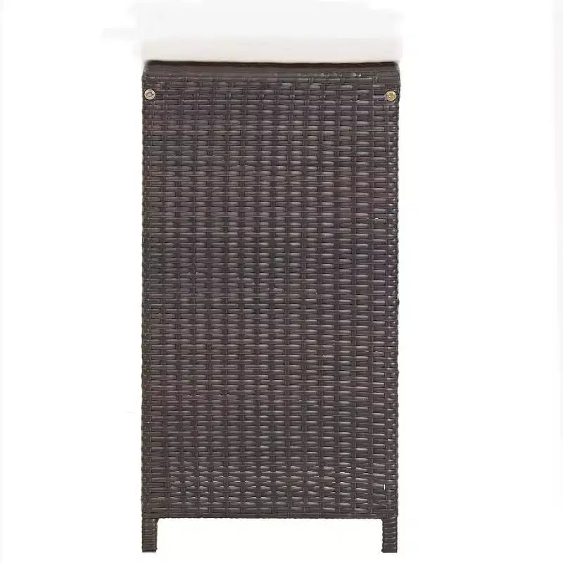 vidaXL Ensemble de bar de jardin Table et chaises d'extérieur 7 pièces en résine tressée