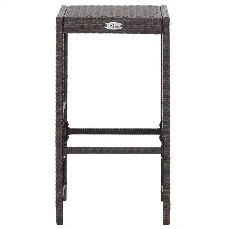 vidaXL Ensemble de bar de jardin Table et chaises d'extérieur 7 pièces en résine tressée