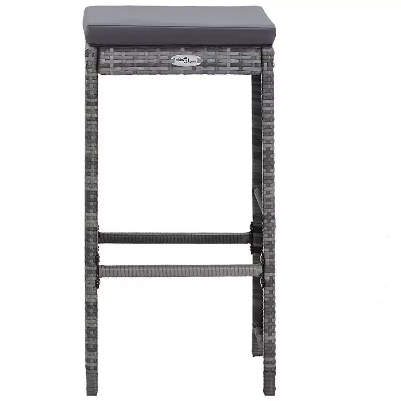 vidaXL Ensemble de bar de jardin Table et chaises d'extérieur 7 pièces en résine tressée