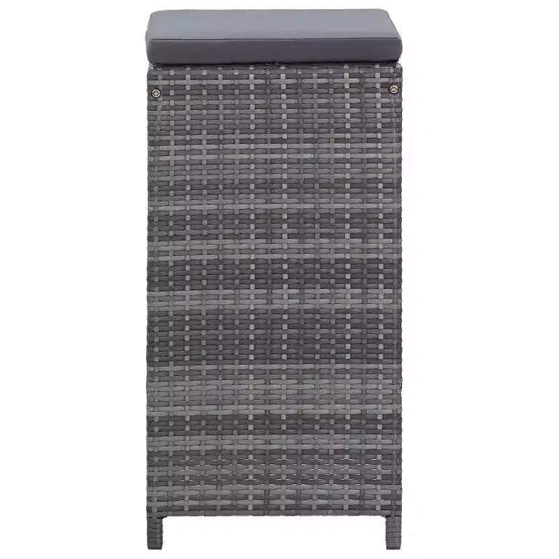 vidaXL Ensemble de bar de jardin Table et chaises d'extérieur 7 pièces en résine tressée