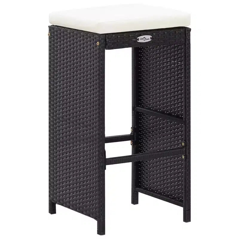 vidaXL Ensemble de bar de jardin Table et chaises d'extérieur 7 pièces en résine tressée