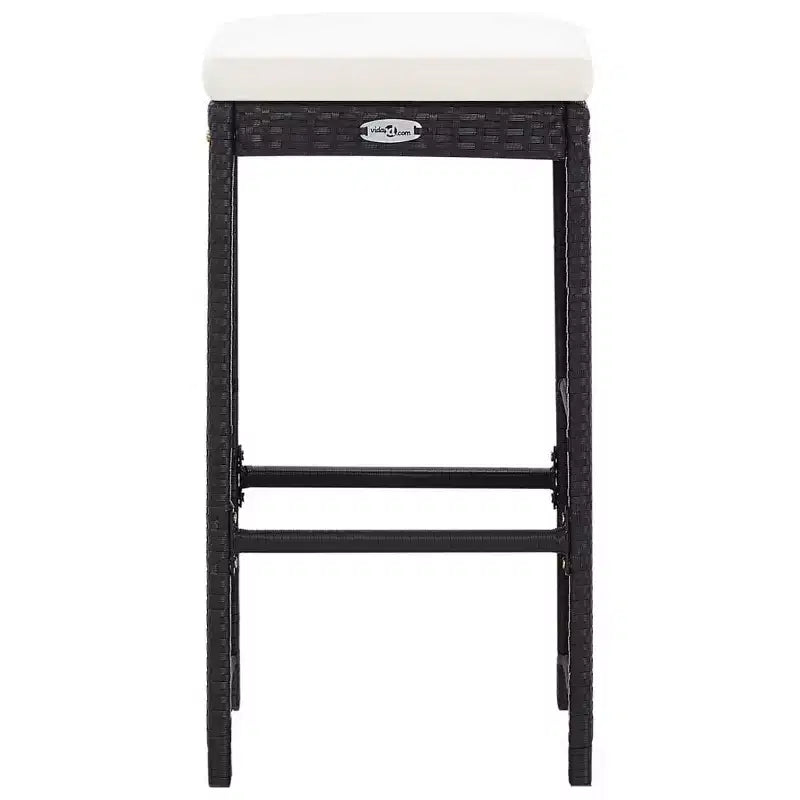 vidaXL Ensemble de bar de jardin Table et chaises d'extérieur 7 pièces en résine tressée