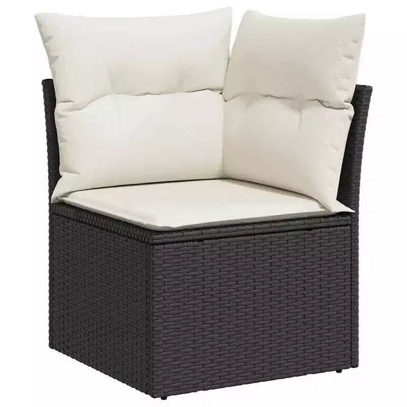 vidaXL Salon de jardin avec coussins 8 pièces en résine tressée
