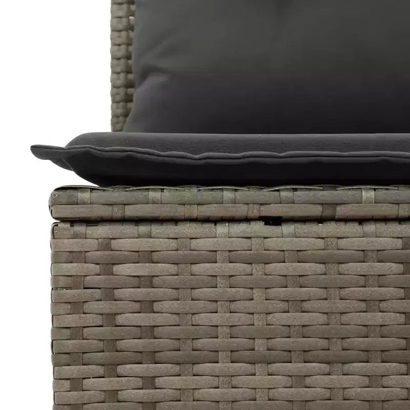 vidaXL Salon de jardin 10 pcs avec coussins Résine tressée