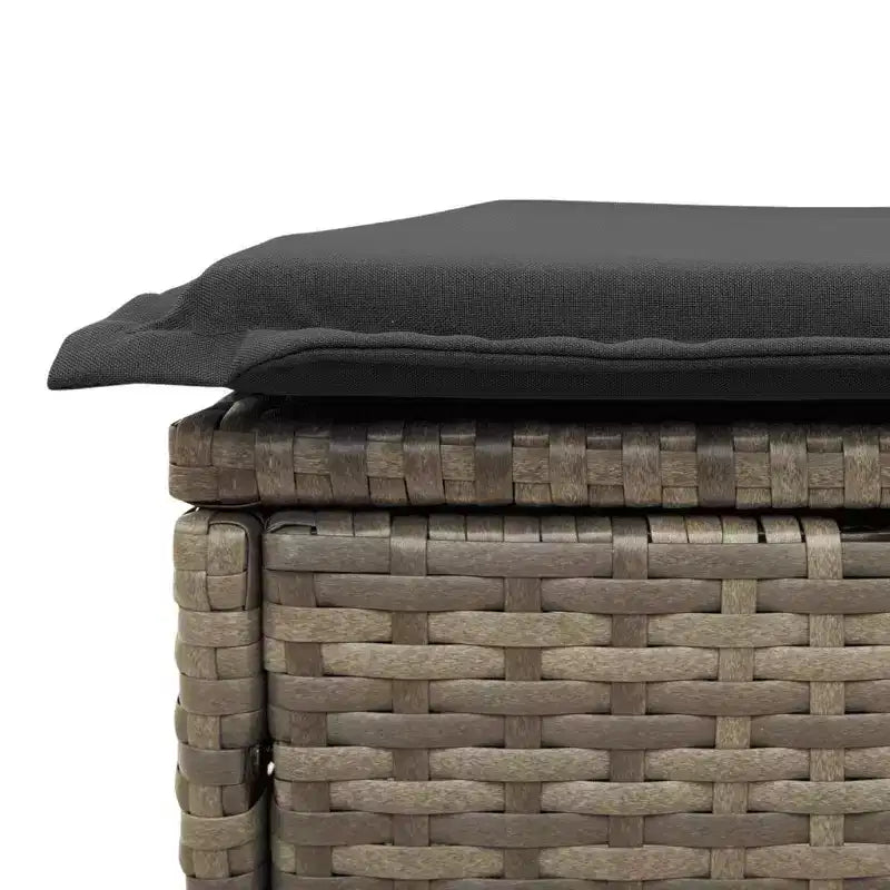 vidaXL Salon de jardin 8 pièces en résine tressée avec coussins, modulable et table réglable