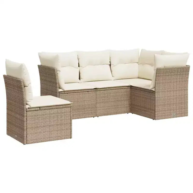 vidaXL Salon de jardin 6 pièces avec coussins en résine tressée – Plusieurs coloris et modèles au choix