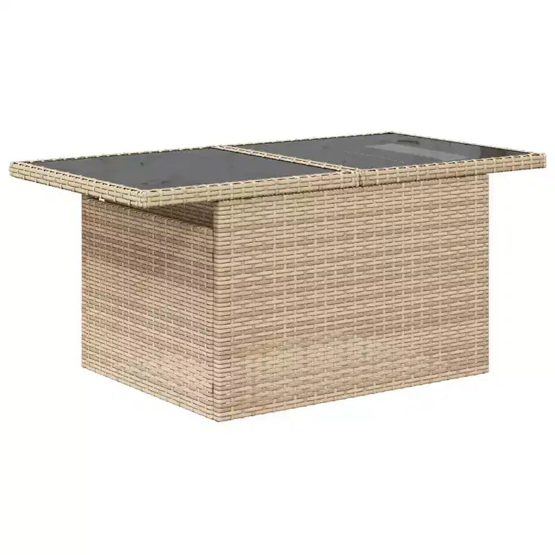 vidaXL Salon de jardin 6 pièces avec coussins, en résine tressée, modulable, table réglable, plusieurs couleurs