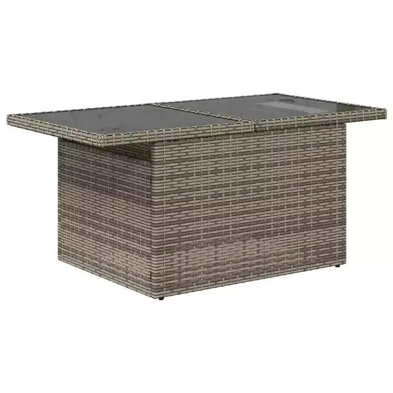 vidaXL Salon de jardin 6 pièces avec coussins, en résine tressée, modulable, table réglable, plusieurs couleurs