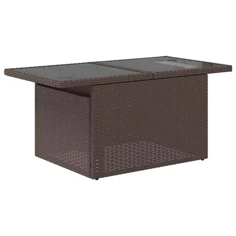 vidaXL Salon de jardin 6 pièces avec coussins, en résine tressée, modulable, table réglable, plusieurs couleurs