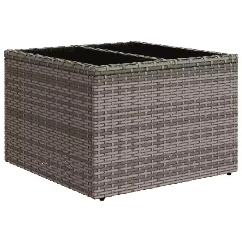 vidaXL Ensemble de canapés de jardin 2 pièces avec coussins en poly rotin et verre