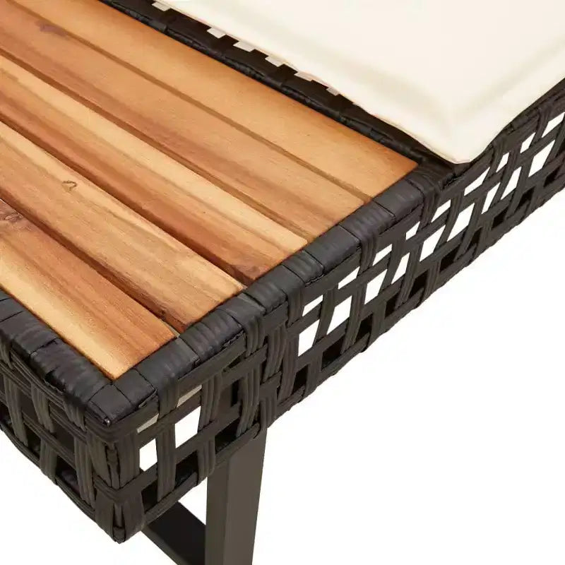 vidaXL Ensemble de canapés de jardin 2 pièces avec coussins en poly rotin et verre
