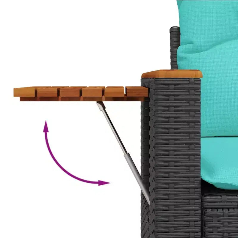 vidaXL Ensemble de canapés de jardin 9 pièces avec coussins résine tressée gris (États-Unis seulement)